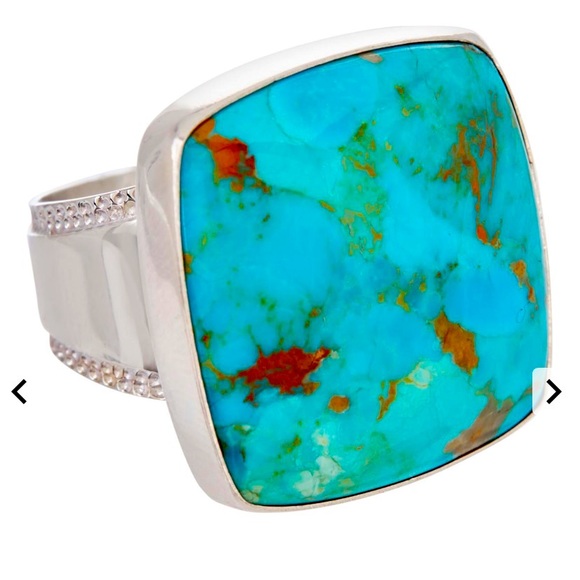 SALE JAY KING TURQUOISE SLEEPING BEAUTY RING 925 SILVER - Picture 3 of 8